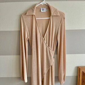 Princess Polly Party Time Mini Dress - champagne